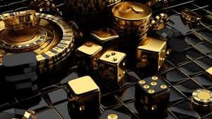 Wolf Gold slot game interface on sumber showing five reels, paytable, and bet controls